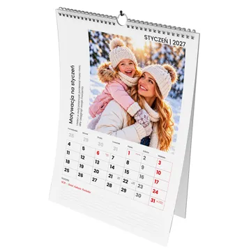 Fotokalendarz organizer dla mam planner ze zdjęciami duży format A3+