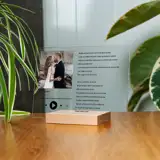 Ramka Spotify z Twoim zdjęciem na szkle akrylowym szkiełko Spotify Twoja piosenka 15x21 cm