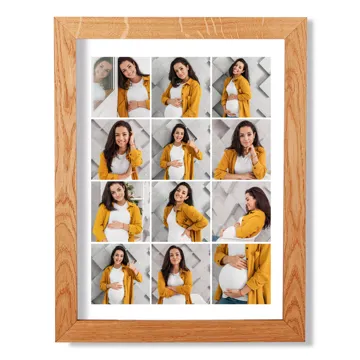 Nowoczesny plakat w drewnianej ramie ze zdjęcia 30x40 cm kolaż zdjęć