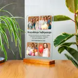 Ramka na 18 urodziny ze zdjęć na prezent osiemnastkowy własna personalizacja A4