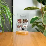 Zdjęcie na szkle akrylowym ramka ze zdjęć kolaż dla pary na ślub rocznicę parapetówkę 15x21 cm