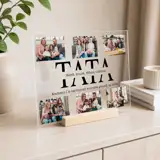Kolaż zdjęć na szkle prezent dla Taty na Dzień Ojca