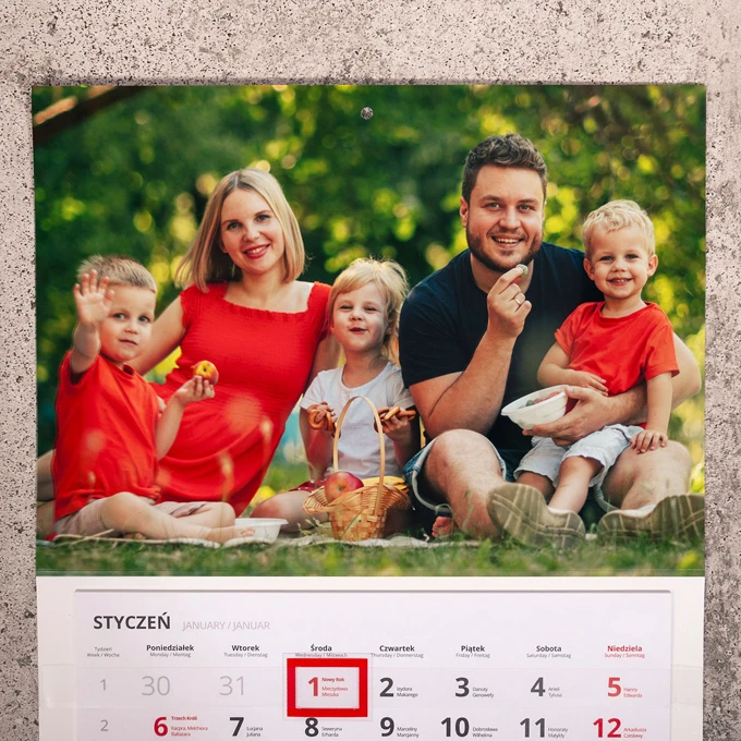 Fotokalendarz Jednodzielny Klasyczny