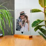 Ramka z Twoim zdjęciem na szkle akrylowym zdjęcie na szkle serce A4