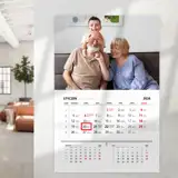 Prezent na Dzień Babci i Dziadka foto-kalendarz ścienny A3+