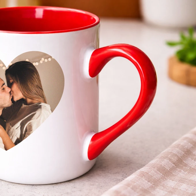 Kubek na Walentynki dla pary z Waszym zdjęciem