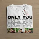 Koszulka personalizowana dla par ONLY YOU ze zdjęć prezent na Dzień Chłopaka