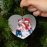 Bombka ze zdjęciem na choinkę akrylowa serce full foto