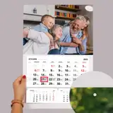 Prezent na Dzień Babci i Dziadka foto-kalendarz ścienny A3+