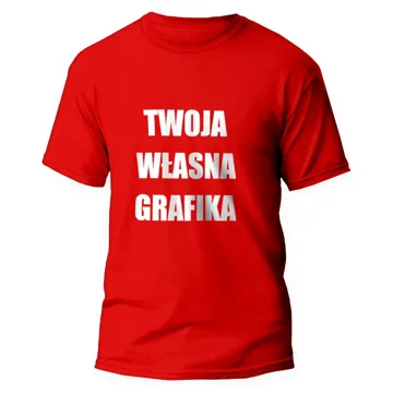Koszulka z nadrukiem personalizowana czerwona męska rozm. 3XL