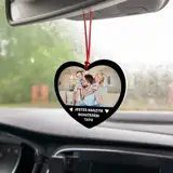 Personalizowany upominek na Dzień Taty zawieszka do auta ze zdjęciem