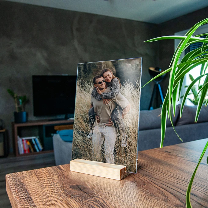 Zdjęcie na szkle ramka ze zdjęciem na szkle akrylowym full foto 21x15 cm