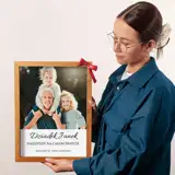 Najlepszy Dziadek na Świecie zdjęcie w ramie personalizacja imieniem prezent dla dziadka obraz 30x40 cm