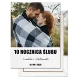 Obraz ze zdjęcia na płótnie 30x40 cm prezent na 10 rocznicę ślubu