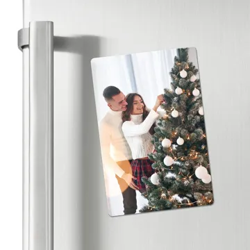 Fotomagnes świąteczny z Twoim zdjęciem 10x15 cm
