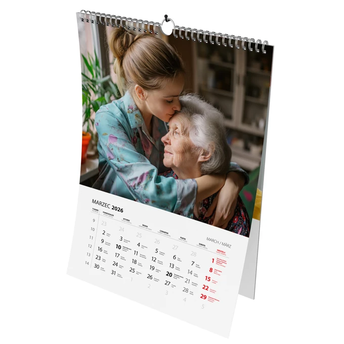 Prezent dla Dziadków kalendarz z Twoimi zdjęciami 13-stronicowy A4