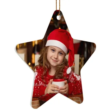 Akrylowa bombka ze zdjęciem gwiazdka full foto