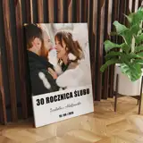 Obraz na płótnie z Twojego zdjęcia prezent na 30 rocznicę ślubu