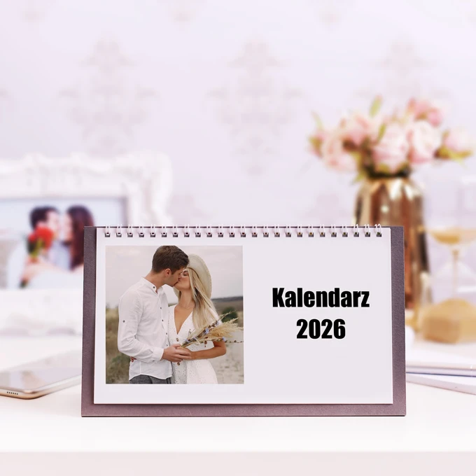Kalendarz ze zdjęć 2025 biurkowy klasyczny poziomy