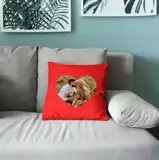 Poduszka ze zdjęciem na Walentynki dla pary zakochanych