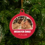 Bombka ze zdjęciem na choinkę