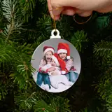 Akrylowa bombka ze zdjęciem full foto