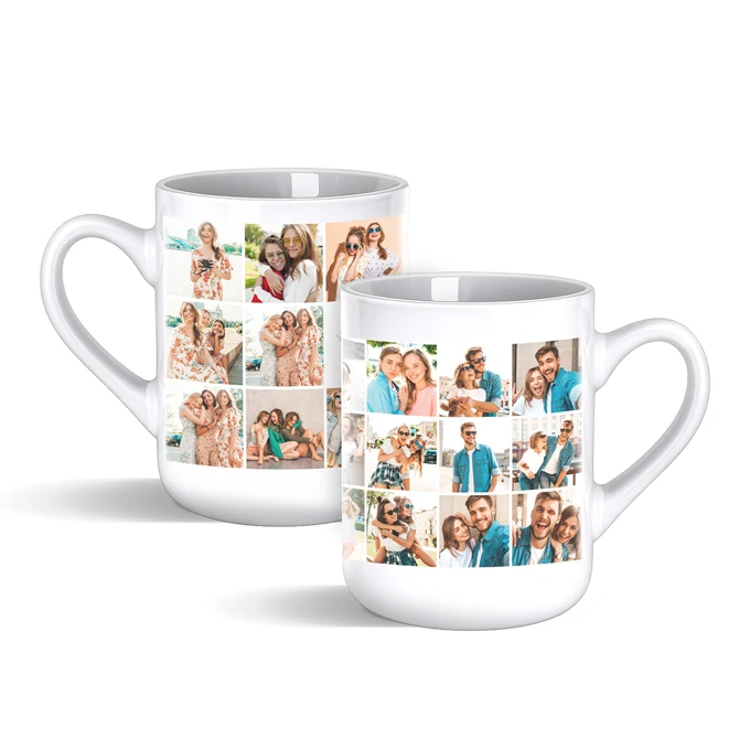 Kubek personalizowany ze zdjęciem i napisem kolaż 24 zdjęć