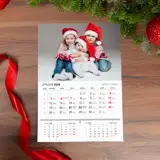 Foto Kalendarz magnes na lodówkę ze zdjęciem A4 wyrywany 3 miesięczne kalendarium