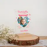 Pamiątka z przedszkola ze zdjęciem dziecka statuetka z własnym tekstem