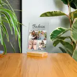 Zdjęcie na szkle dla Babci statuetka z dedykacją 15x21