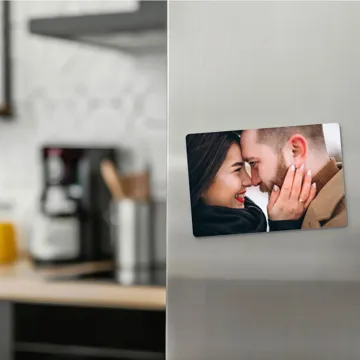 Foto magnes ze zdjęciem na lodówkę prezent na Dzień Chłopaka wykończenie matowe 15x10 cm