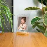 Zdjęcie na szkle z komunii ramka ze zdjęciem prezent pamiątka komunijna A5