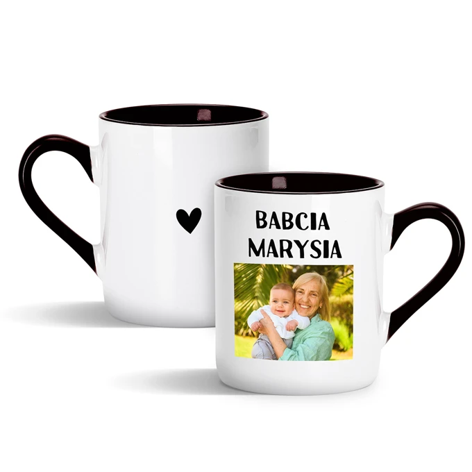Kubek dla Babci na Dzień Babci z własnym zdjęciem nadrukiem