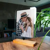 Ramka z Twoim zdjęciem na szkle akrylowym zdjęcie na szkle serce A4