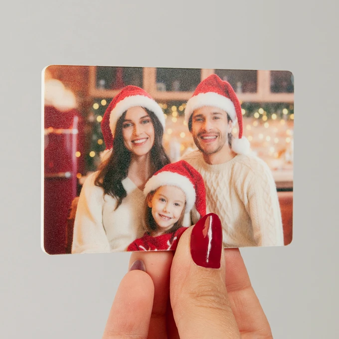 Magnes akrylowy ze zdjęciem na lodówkę prostokąt średni full foto