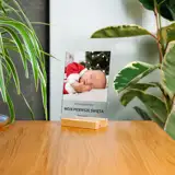 Świąteczna ramka ze zdjęciem PIERWSZE ŚWIĘTA DZIECKA personalizacja tekstem 15x21 cm