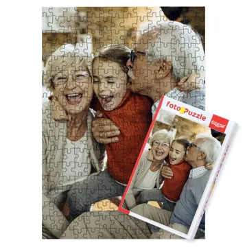 Puzzle ze zdjęcia na prezent dla Dziadków 252 el. z pudełkiem