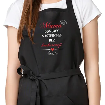 Fartuch kuchenny dla Mamy z imieniem prezent na Dzień Matki