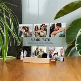 Podziękowanie dla Rodziców na ślub druk na szkle kolaż zdjęć z dedykacją imiona 21x15 cm