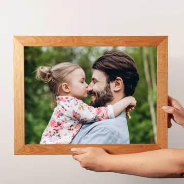 Plakat w drewnianej ramie prezent dla Taty na Dzień Ojca 30x40 cm