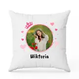 Poduszka personalizowana dla dziewczynki ze zdjęciem prezent na Dzień Dziecka