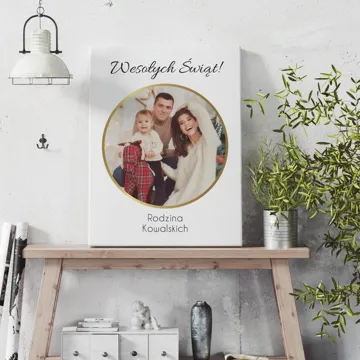 Obraz ze zdjęć na płótnie z podpisem 40x30 cm