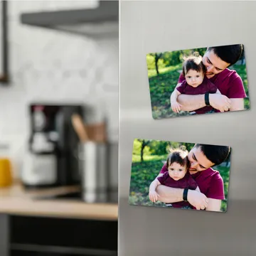 Magnes ze zdjęciem dla Taty personalizowany prezent na Dzień Ojca 10x7 cm wykończenie matowe