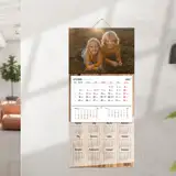 Prezent dla Babci i Dziadka drewniany fotokalendarz i ramka ze zdjęciem 2 w 1