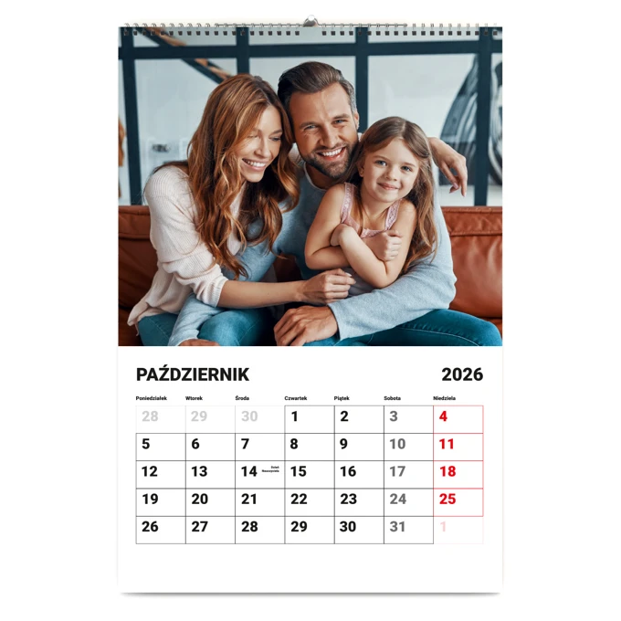 Fotokalendarz z Twoimi zdjęciami 13-stronicowy A3 terminarz Full Foto