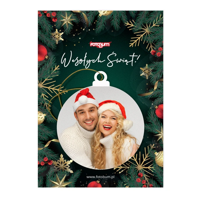 Personalizowana bombka na choinkę z Twoim zdjęciem + opakowanie prezentowe