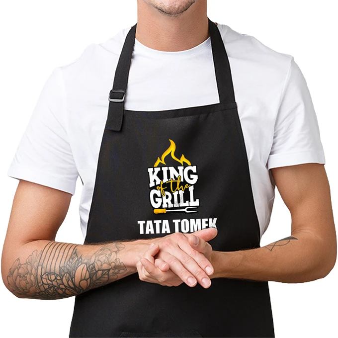 Personalizowany fartuch kuchenny z imieniem dla Taty