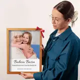 Najlepsza Babcia na Świecie zdjęcie w ramie personalizacja imieniem prezent dla babci obraz 30x40 cm