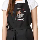 Fartuch z nadrukiem Twojego zdjęcia imienia personalizowany prezent dla Niej