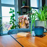 Statuetka ramka ze zdjęciem Prezent na Mikołajki Święta personalizacja 15x21 cm